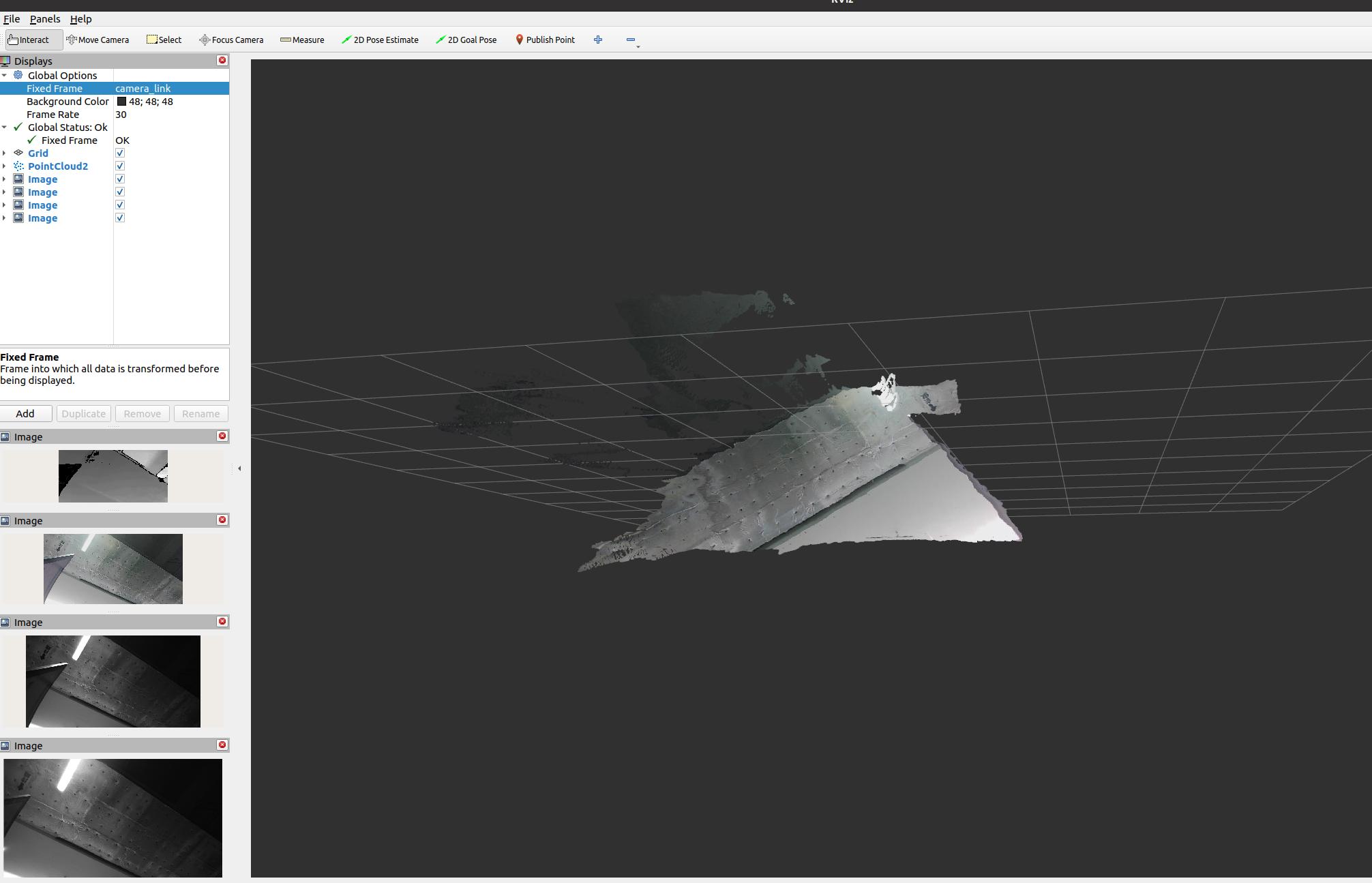 RViz depth stream example
